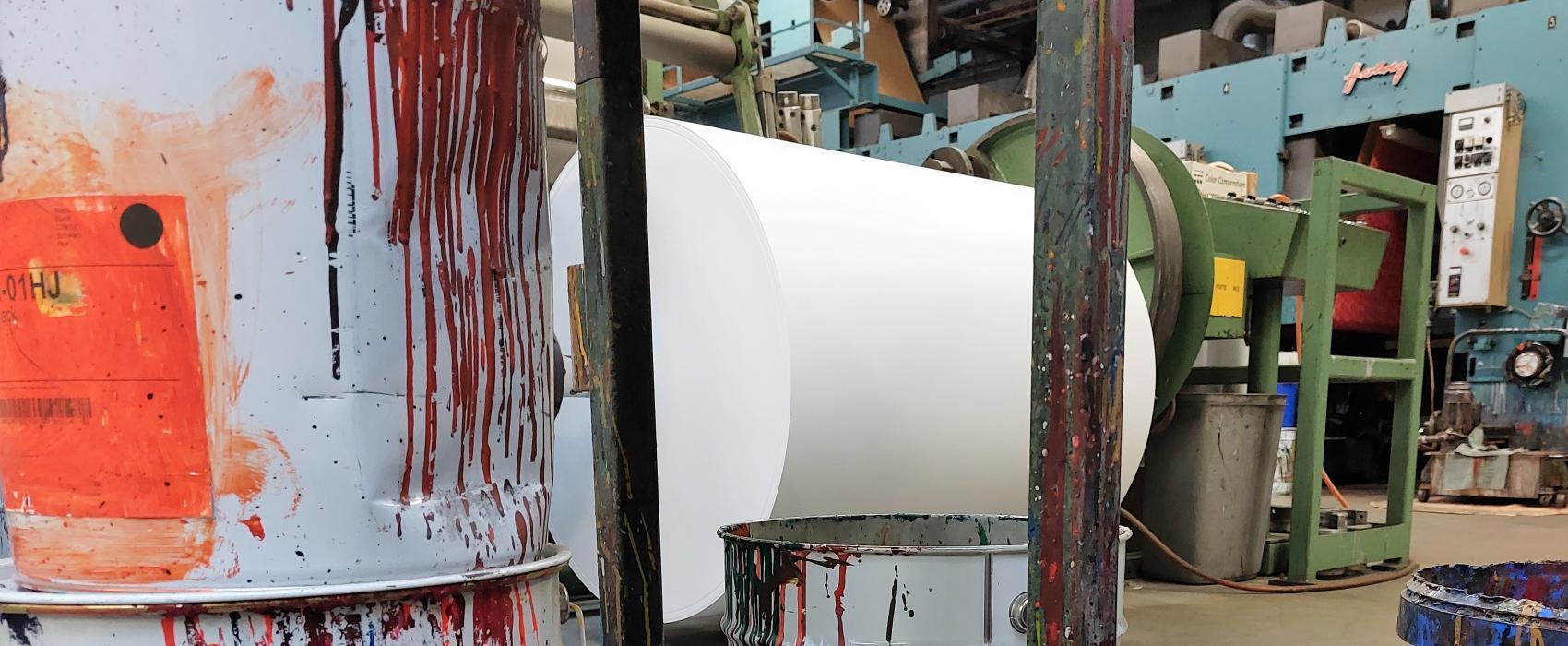 Inpakpapier drukken in eigen fabriek